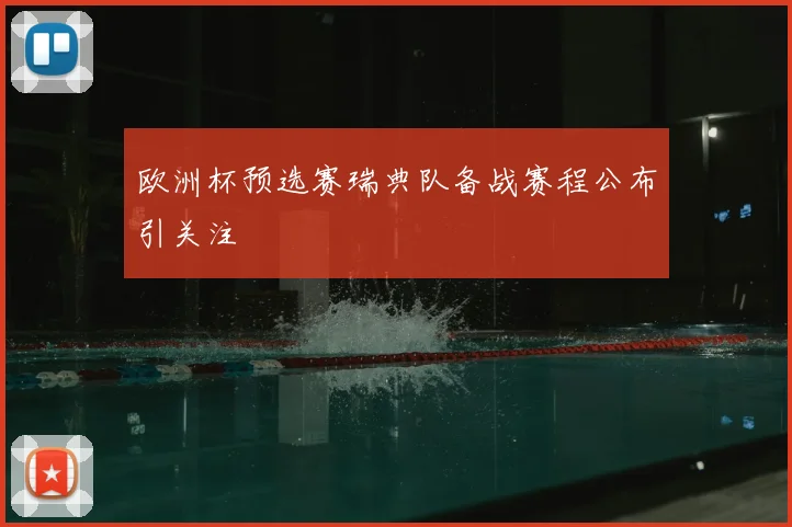 欧洲杯预选赛瑞典队备战赛程公布引关注
