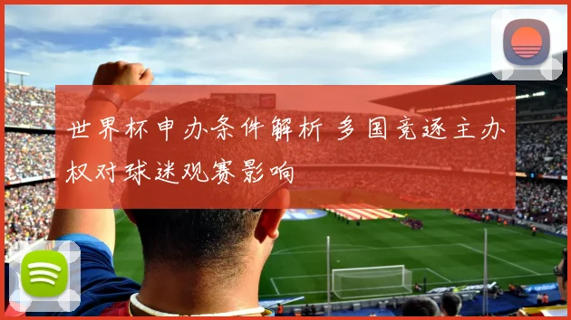 世界杯申办条件解析 多国竞逐主办权对球迷观赛影响